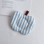 Sky blue striped apple coaster