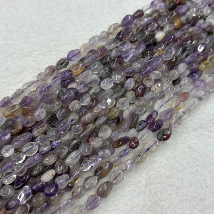 Natural Crystal Loose Beads, Amorphous Straight Hole Gravel, Handmade DIY Beaded Bracelet, Necklace, Jewelry with Beads