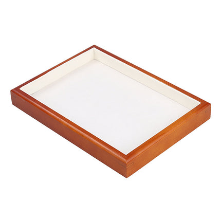 Solid wood watch tray earrings rack ring tray household jewelry rack storage tray bracelet rack stall jewelry display stand