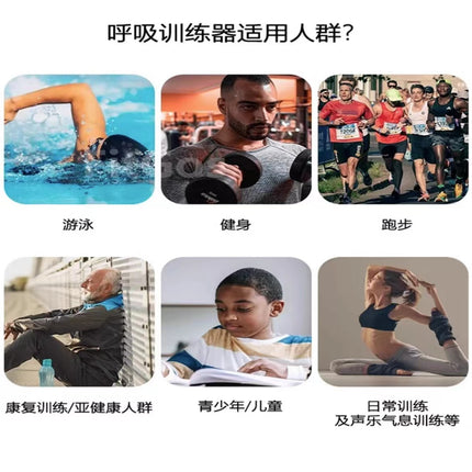 Popular Portable Mouthpiece-Type Lung Capacity Trainer for Copd, Lung Function Improvement Breathing Trainer, Exercise Trainer