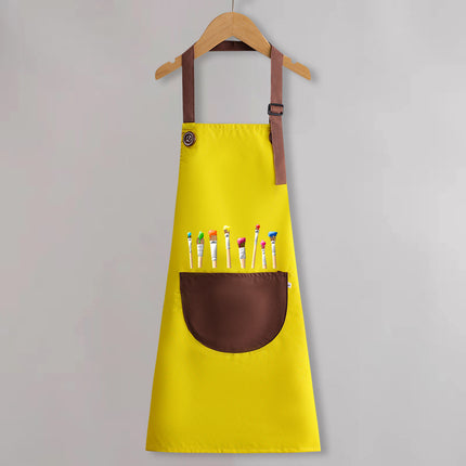 Children's apron painting waterproof antifouling studio cartoon apron big children's kindergarten apron overalls custom logo