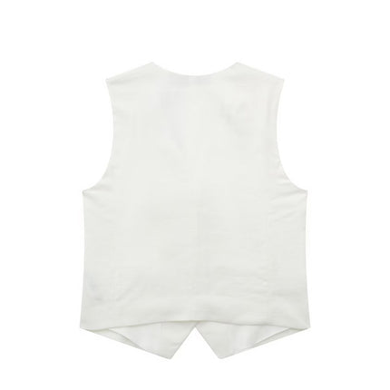 European and American 2023 New Fashion Women's Blended Vest Vest 7747356 High Waist Casual Shorts 7748356 Trendy