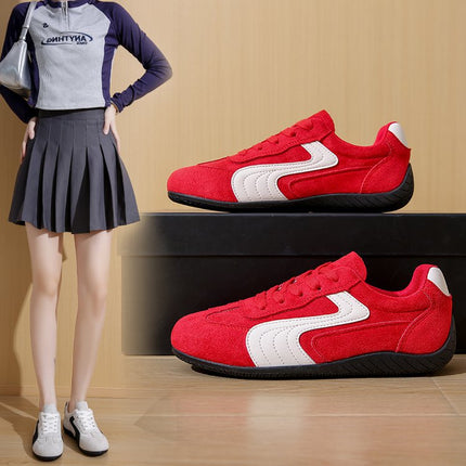 Summer Women's Shoes Black Shoes Women's Mesh Breathable Thin-Soled Moral Training Shoes with Skirts Racing Shoes Casual Sports Sneakers