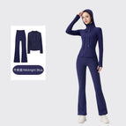 Hooded horn midnight blue suit / 2/S
