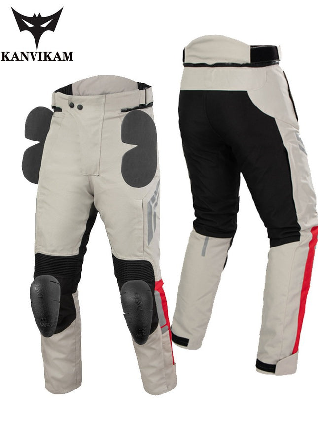 Motorcycle riding pants fan-proof car pants warm cold-proof racing pants Four Seasons drop-resistant off-road motorcycle riding pants