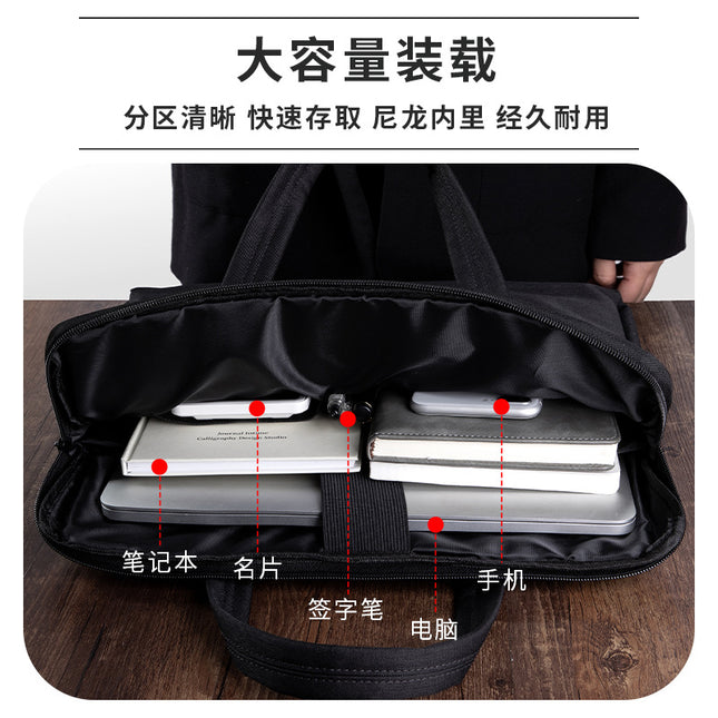 Wholesale Fengyi 8607 Large-Capacity Office Handbag Information File Bag Business Bag with Customizable Logo