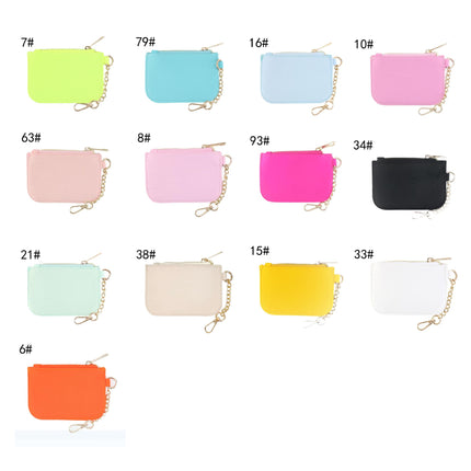 Portable Nylon Wallet Mini Change Storage Bag Multifunctional Bank Card Fashion Wristlet Macaron Coin Wallet