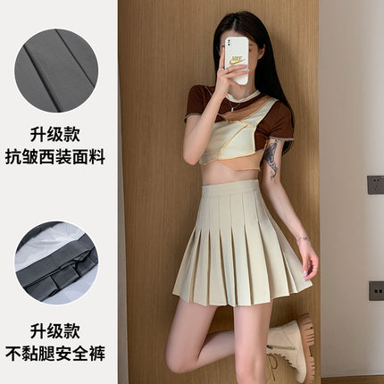 Pleated Skirt for Women 2026 Summer New Style Elegant Little Chanel Style Casual High-Waisted Fashionable Petite Suit Half Skirt