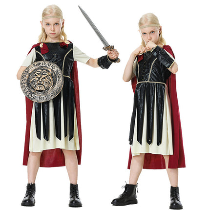 Subaru Warriors Halloween Cosplay Clothes Kidsren Ladies Roman Gladiator Role-Playing Costume