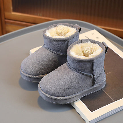 Children's Snow Boots Winter New fleece-lined Thickened Winter Boots Girls Soft Sole Cotton Boots Boys Baby Cotton Shoes