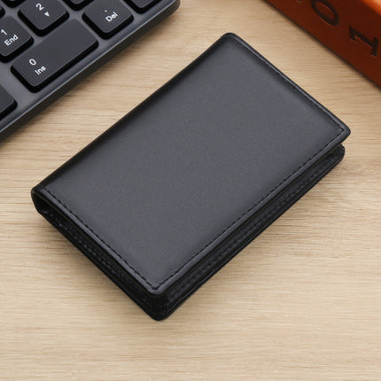 Genuine Leather Business Card Bag Card Bag Napa Top Layer Cowhide Plain Business Card Holder Men's Embossable LOGO Soft Face