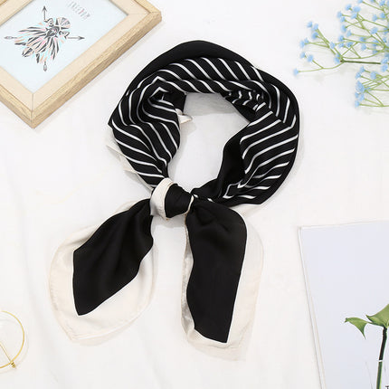 70 Silk Scarf Square Scarf High-end Korean Style Fashion All-match Professional Silk Small Scarf Retro Printed Silk Scarf for Women