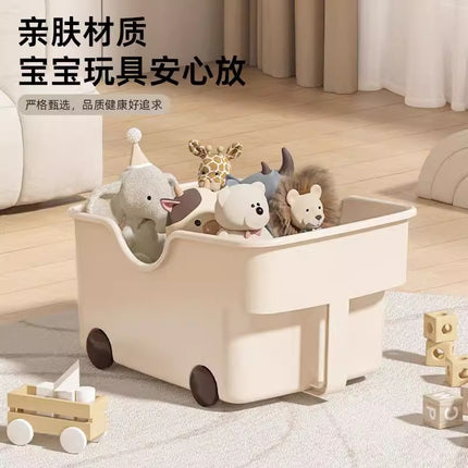 Cross-border Kitchen Storage Box Cabinet Desktop Storage Plastic Cabinet with Pulley Pot Lid Seasoning Storage Rack Amazon