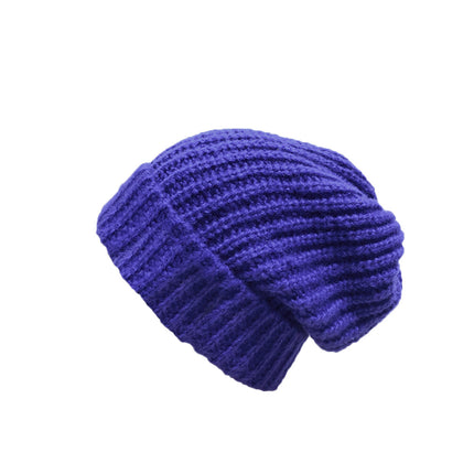 Autumn and winter men's and women's same-style pile cap all-match big head circumference face small wool cap warm cold-proof pullover knitted cap tide