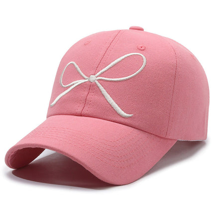 Guannuo Hat South Korea Embroidered Big Head Baseball Cap Women's Face Small Cap Wide Brim Big Face Widened Hat