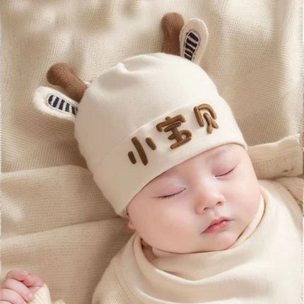 Baby Hat Spring and Autumn Pure Cotton Newborn Baby Spring and Autumn Hat Newborn Baby Boys and Girls Cute Spring Fetal Hat