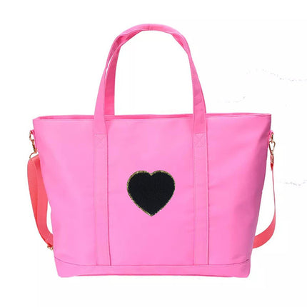 New Women's Tote Bag Nylon Large Capacity Simple Women's Bag Waterproof Fabric Macaron Color Women's Bag