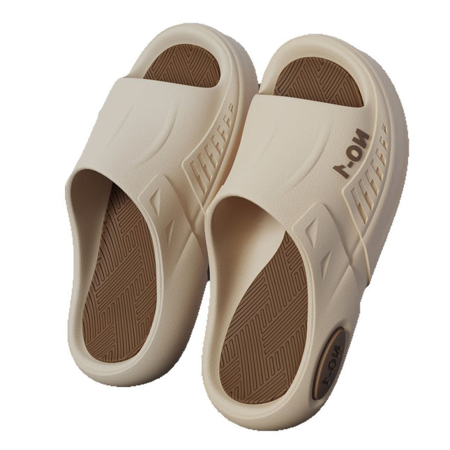 Thick-soled slippers for men's outdoor sports style summer home anti-slip deodorant bathroom couples trendy new style