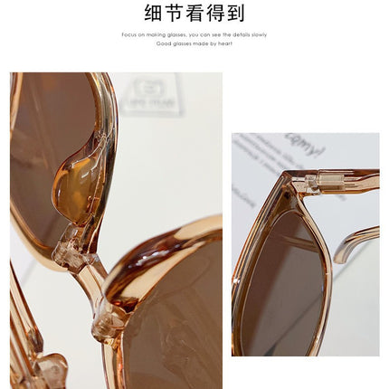 Cross-border new anti-ultraviolet foldable second-generation sunglasses women's ultra-light pocket large-frame sunglasses a generation of 25