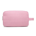 350 pink striped handbag large