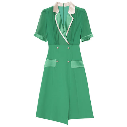 Zhili French-Style Dress 2026 New Women's Summer Formal Occasion Gentle Style Pear-Shaped Figure Pink Suit Dress