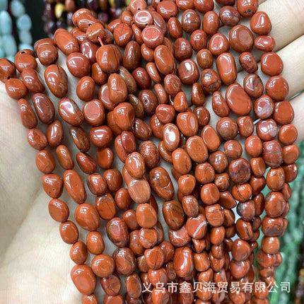 8-10mm natural stone loose beads amethyst agate straight hole gravel diy jewelry accessories amorphous beads