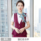 Women-wine red vest 1 / S