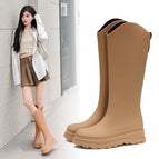 Khaki-480 long rain boots / 36