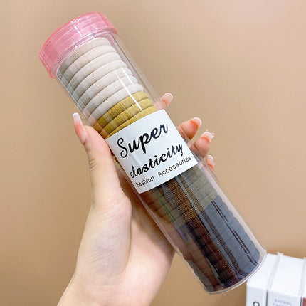 20 canned hair bands new rubber band female tie towel ring thick high elastic hair rope simple hair rope