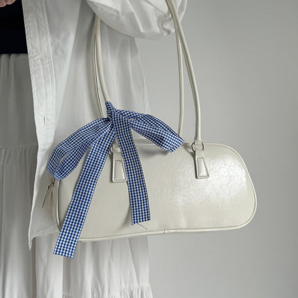 2026 New Style Handbag Korean Version Niche Shoulder Underarm Bag Trendy Fashion Large Capacity Silver Pillow Bag