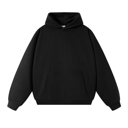 Sweatshirt 380g Terry Spring and Autumn American Style Thin Drop Shoulder Loose Fit Solid Color Hoodie for Men Trendy Versatile