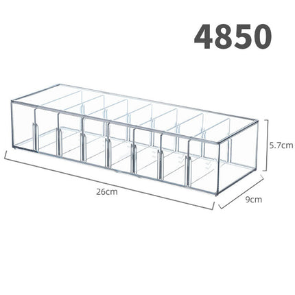Desktop Wall Hanging Storage Box with Transparent Acrylic Cosmetics Bathroom Stationery Station Kitchen Storage Rack Bedside