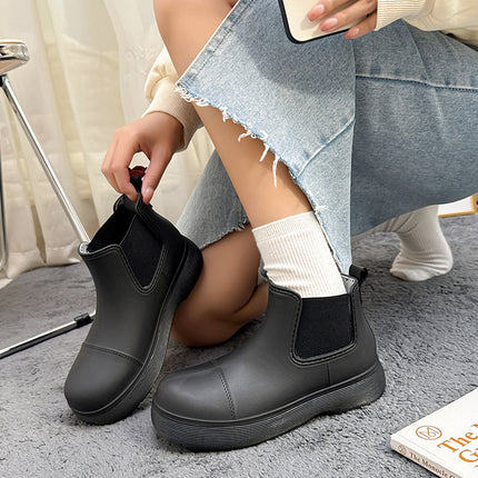 Summer Martin Rain Boots Cute Student Thick Bottom Rain Boots Women's Waterproof Shoes New Style Water Boots Short Boots Non-slip Rubber Shoes