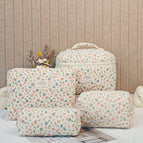 Corduroy flower / Small size-pencil bag (25*7*1)
