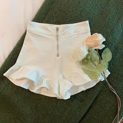 Live room dance anchorwoman costume sexy hot girl disco dancing shorts pure desire wind ruffled skirt pants hot pants