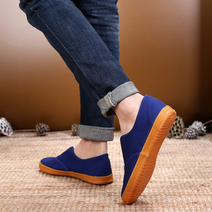 Lutai Men's Cloth Shoes Slip-on Lazy Shoes Labor Insurance Shoes Casual Shoes Single-layer Shoes Work Shoes Training Shoes Men's Shoes Rubber Shoes