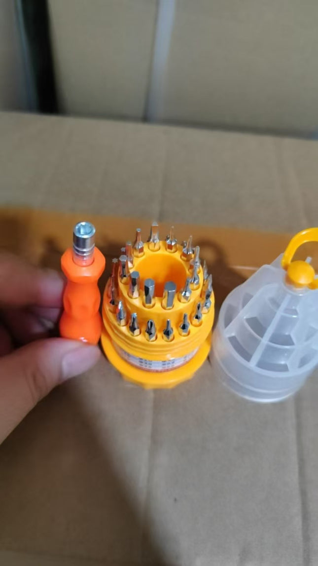 Multi-function screwdriver suit 31 in 1 screwdriver screwdriver cross mobile phone repair tool pagoda screwdriver