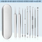 Set 1: single product / M2 iron box + straight clip + hook clip + straight needle + straight hook needle + square double long double pressure + square short double pressure + double-ended round needle + 4mm double pressure + bowl needle