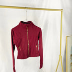 Graceful red gold zipper short jacket / 2/s code