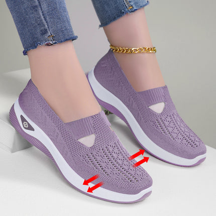 Shoes Women's Cross-border plus size Women's Shoes Soft Sole Not Tired Feet Slip-on Mother Shoes Mesh Breathable Old Beijing Cloth Shoes