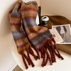 Maple leaf stripes / 220*40cm thickened version