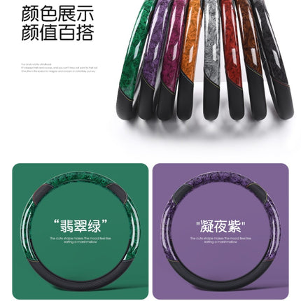 New crystal peach wood grain car steering wheel cover factory direct cartoon cute non-slip wear-resistant four seasons universal