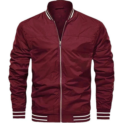 Men's Jacket Light Windbreaker Bomber Jacket Windproof Casual Jacket Coat European Size Amazon AliExpress
