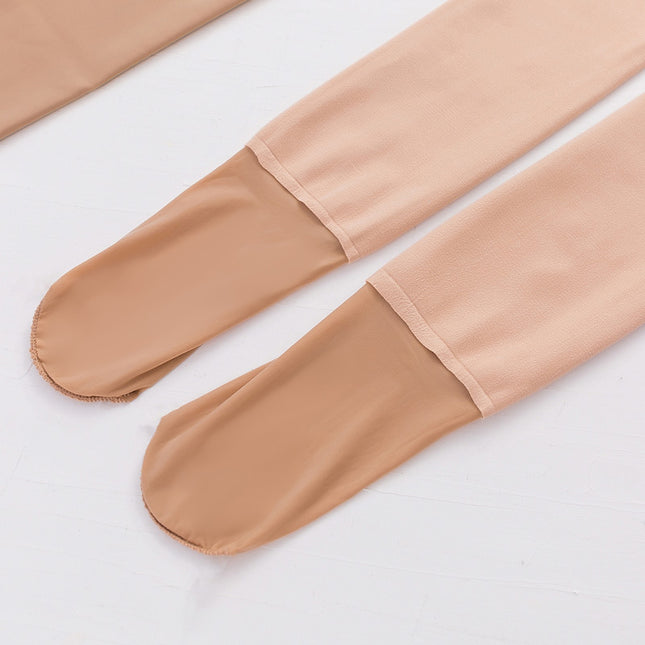 Cai Cai Cai Jia plus size water light socks belly contracting hip lifting one nude feeling spring and autumn natural skin brushed leggings 8818-1