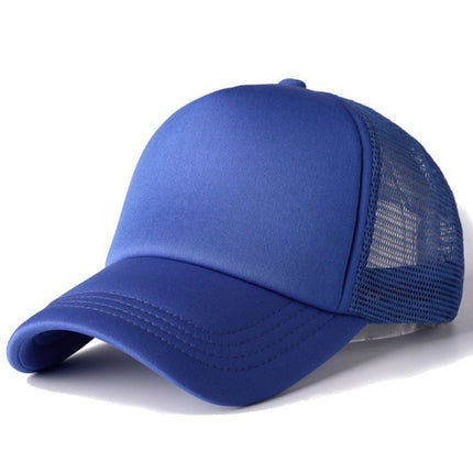 Amazon's Hottest Customized Sponge Mesh Cap for Men and Women Travel Advertising Double Solid Color Baseball Manufacturer Wholesale Buttoned Style