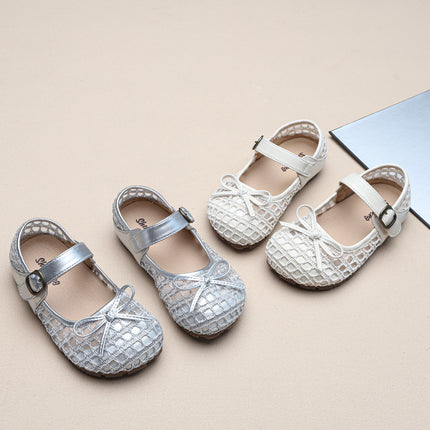 Girls' Small Leather Shoes 2025 Summer New Bow Non-Slip Princess Shoes Korean Style Baby Girl Fashion Versatile Baby Shoes