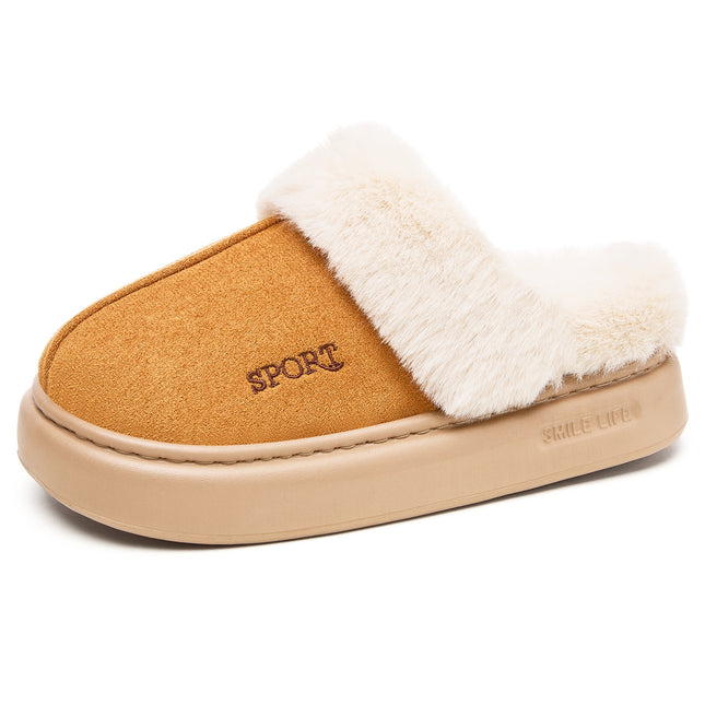Women's Shoes New Style Plush Thickened Women's Cotton Shoes Fashion Versatile Ankle Boots Cross-Border Large Size Slip-On Women's Cotton Boots