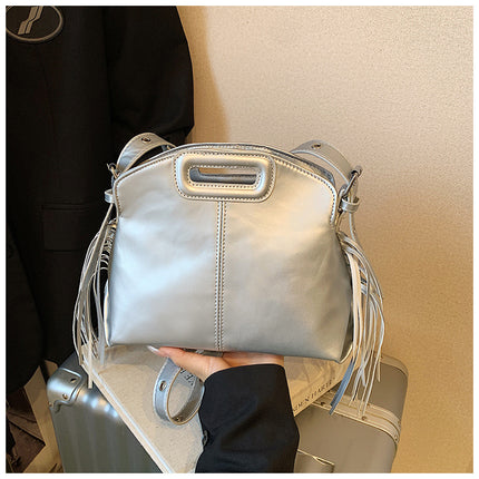 Ins Foreign Style One-Shoulder Tassel Bag Women's 2025 New Versatile Crossbody Bag Bags Cross-Border Women's Bag Wholesale