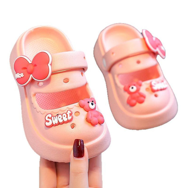 Girls Eva Ultra-Light Clogs Summer Kindergarten Cute Kidsren Outer Wear Soft-Soled Non-Slip Baby Girl Sandals and Slippers