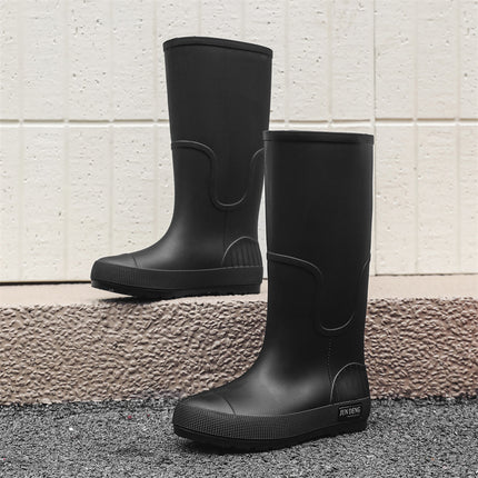 High-Top Women's Rain Boots, Spring & Fall Rain Boots, Women's High-Top Waterproof Shoes, Outdoor Work Non-Slip Waterproof Rubber Shoes, Women's Shoes